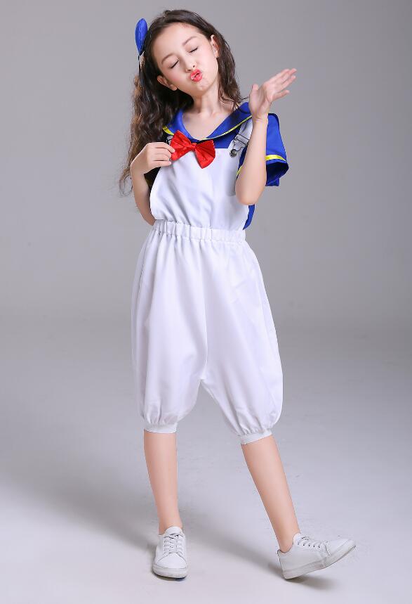 F68164 navy costume for girls